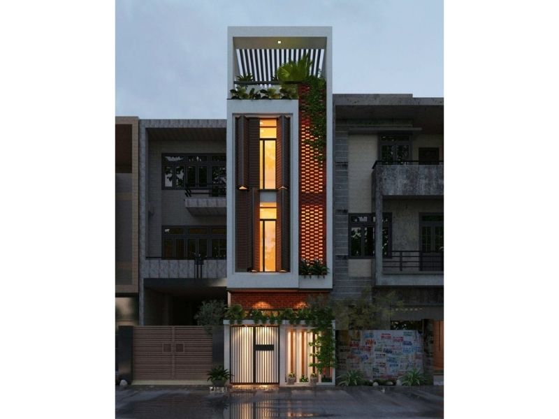 Thiết kế nhà đẹp tạo hình độc đáo kiến trúc hiện đại