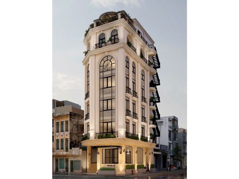 Kiến trúc nhà phố vừa ở vừa kết hợp kinh doanh mặt tiền 6m