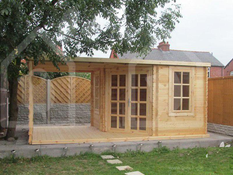 Không gian thiết kế nhà gỗ đơn giản