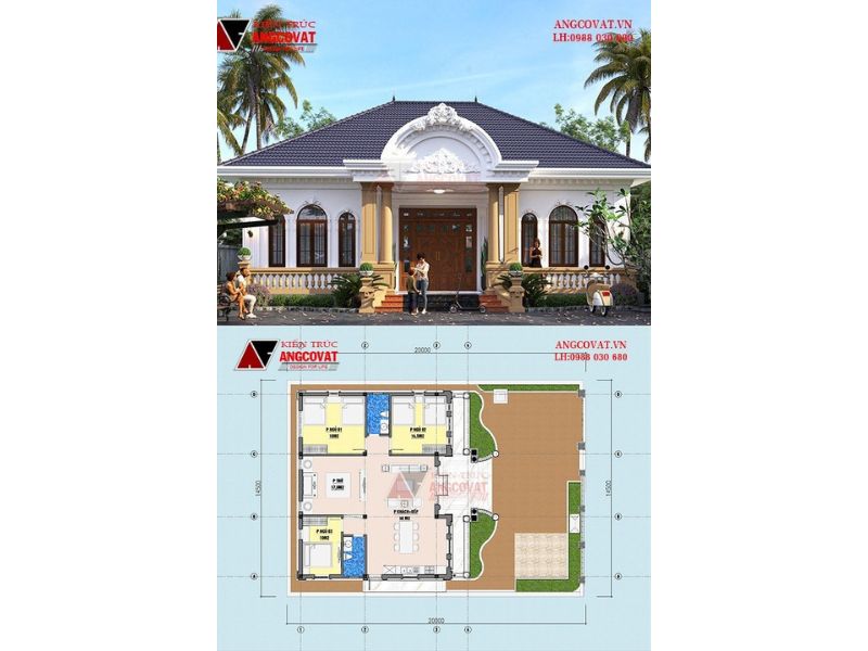 Kiến trúc biệt thự đẳng cấp và bề thế