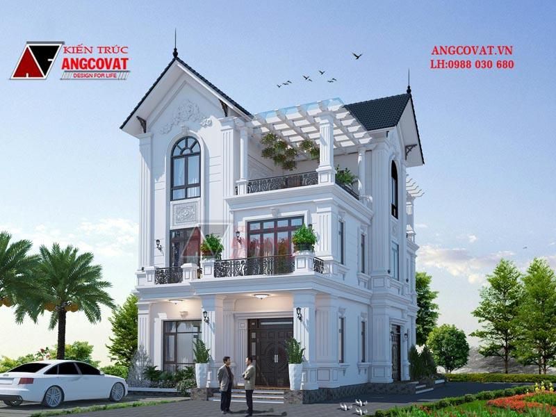 Mẫu thiết kế biệt thự 150m2 có vẻ đẹp thanh lịch và xa hoa