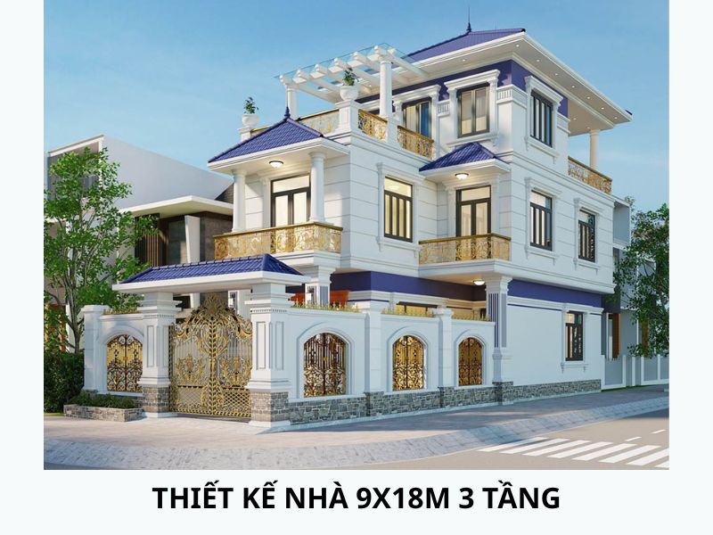 Thiết kế không gian đẳng cấp và xa hoa biệt thự mái Nhật