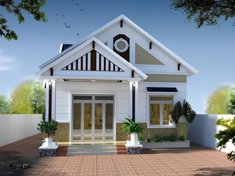 Kiến trúc nhà 1 tầng 5x20 hiện đại