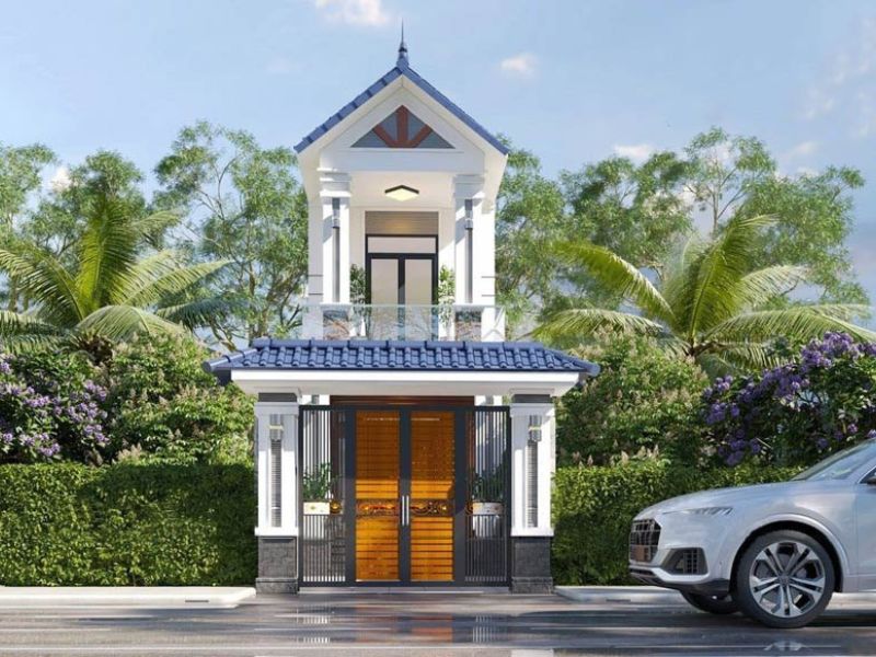 Nhà 2 tầng có sân vườn phía trước 5x20m2