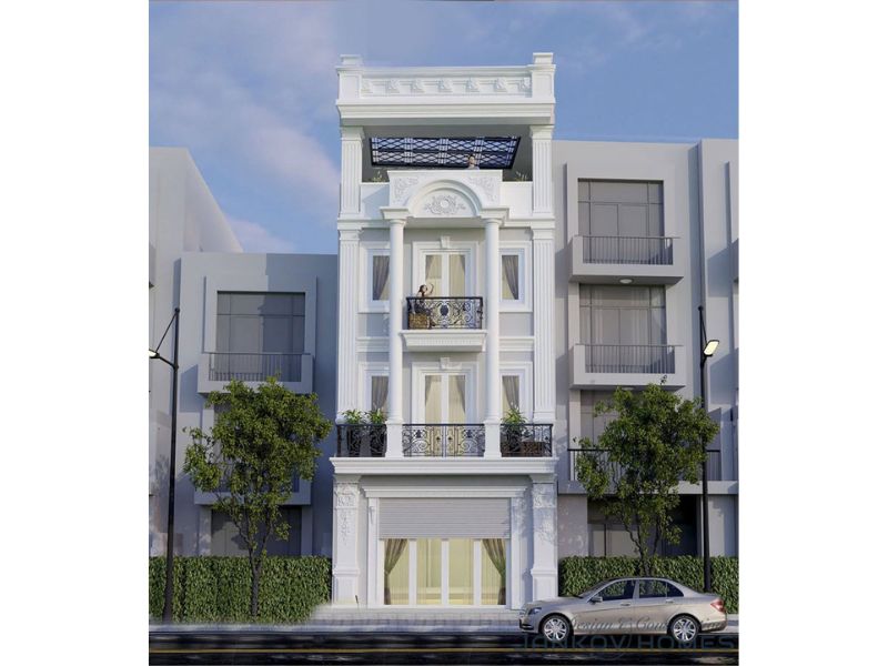 Kiến trúc nhà ống 100m2 5x20 đẹp và đẳng cấp