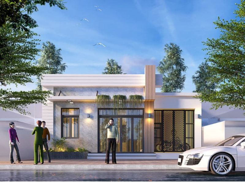 Nhà 1 tầng mái bằng 100m2 mặt tiền mở vừa ở vừa kinh doanh 