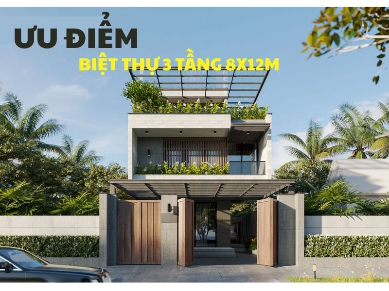 Những ưu điểm vượt trội khi sở hữu biệt thự 3 tầng 8x12m 