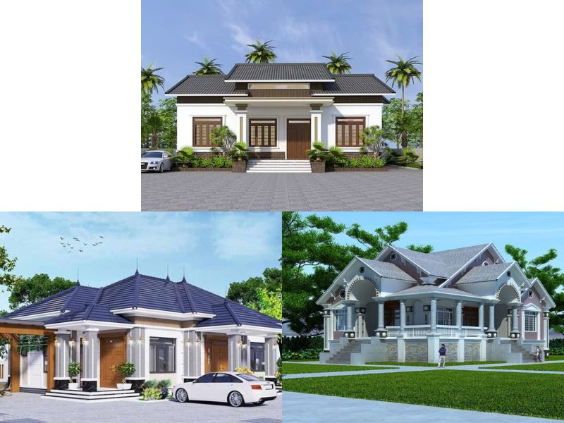 Ưu điểm đáng chú ý của các mẫu biệt thự  1 tầng   