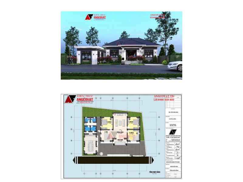 Không gian sống của mẫu nhà  1 tầng có sân vườn rộng