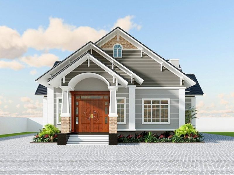 Báo giá thiết kế nhà biệt thự 1 tầng tại Angcovat