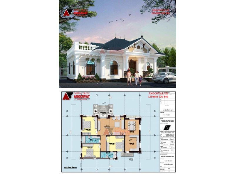 Biệt thự 1 tầng sang trọng và đẳng cấp