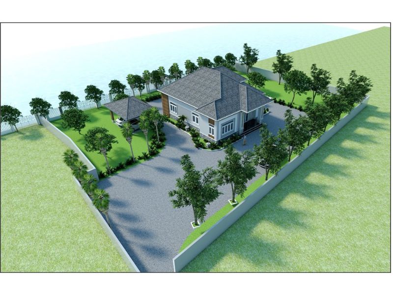 Nhà có sân vườn rộng 600m2