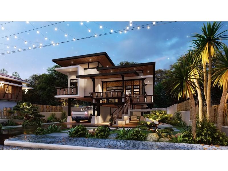 Thiết kế Homestay hiện đại có gara