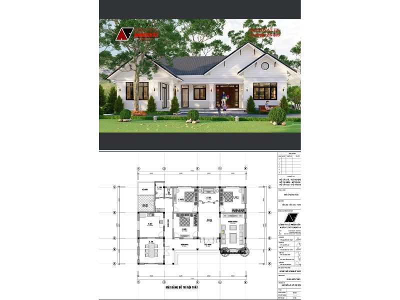 Nhà vườn xây 1 tầng hết 1 tỷ 350 triệu VNĐ