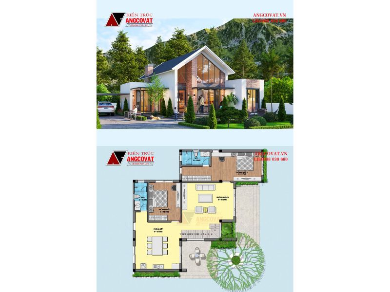 Nhà vườn cấp 4 3 ngủ 120m2 mái thái