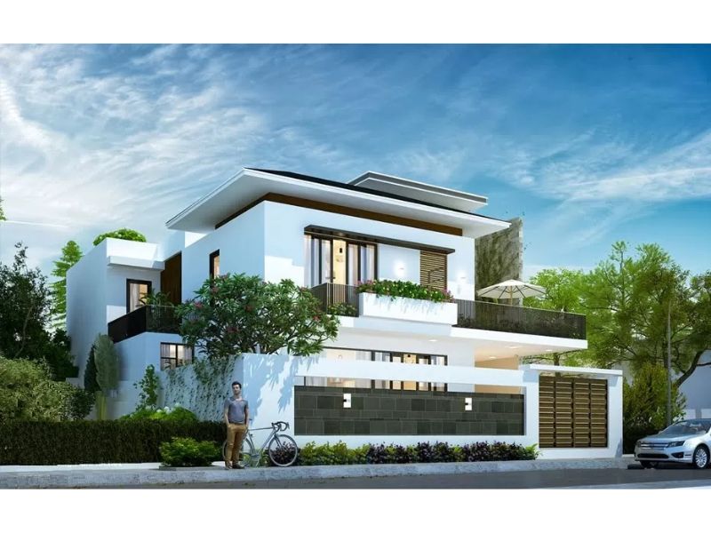 Nhà 2 tầng có không gian xanh thông thoáng