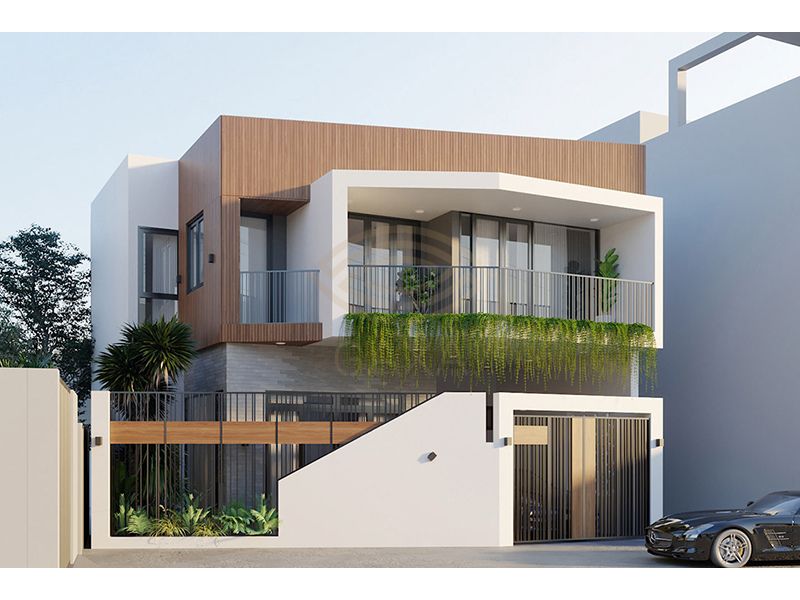Mẫu biệt thự 2 tầng hiện đại 6 phòng ngủ