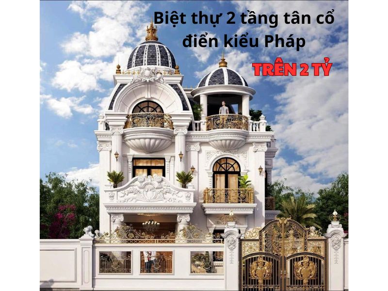 Từng chi tiết được chạm trổ tinh xảo trong ngôi biệt thự tân cổ điển kiểu Pháp trên 2 tỷ