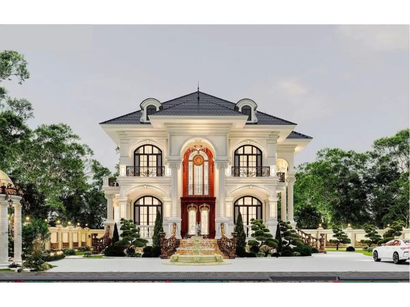 Kiến trúc mặt tiền đối xứng 