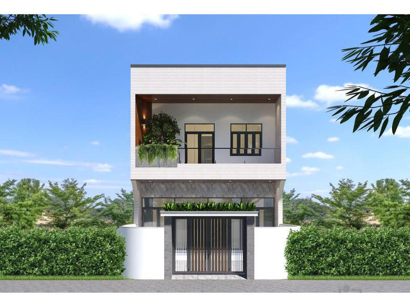 Xây nhà trọ 2 tầng đẹp với chi phí dưới 1 tỷ rưỡi 