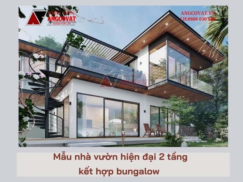 Mẫu thiết kế nhà 2 tầng đẹp hiện đại năm 2023  Kiến Thiết Việt
