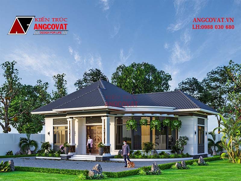 Nhà mái Nhật 1 tầng mặt tiền 9m 180m2