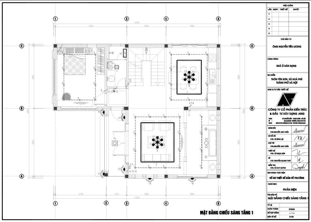 Nguồn cấp điện khu vực tầng 1