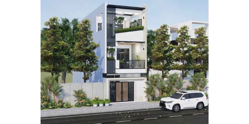 Nhà 3 tầng hiện đại mặt tiền 4m