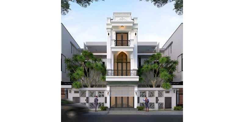 Kiến trúc nhà 3 tầng sang trọng đẳng cấp