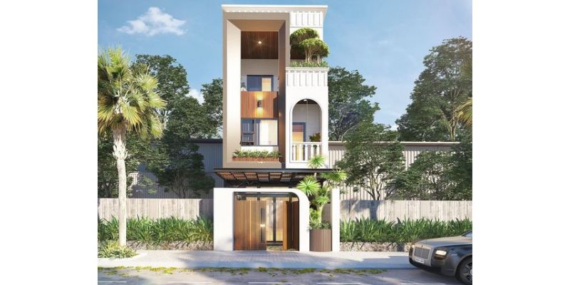 Kiến trúc nhà đẹp 3 tầng tinh tế