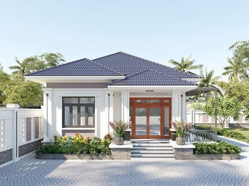 Nhà mái Nhật nhẹ nhàng và đơn giản