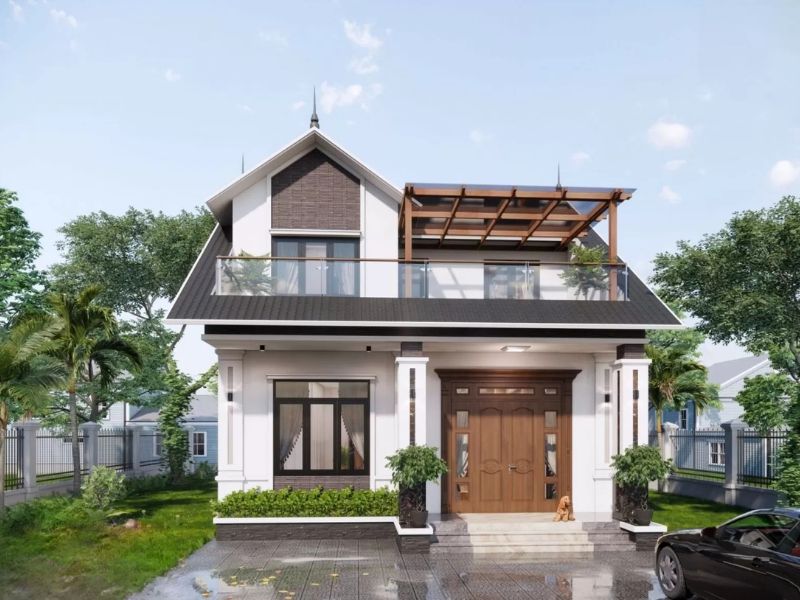 Công trình nhà 1.5 tầng độc đáo và hiện đại