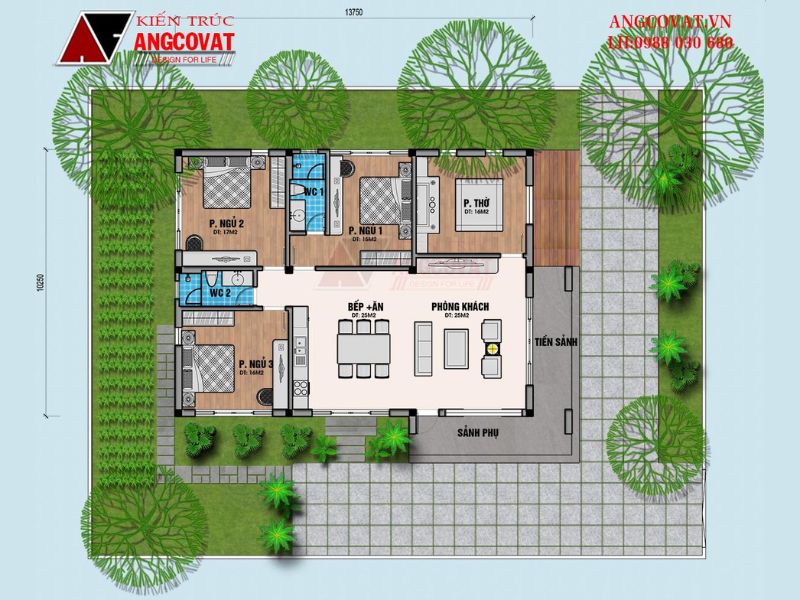 Tối ưu hóa khu vực di chuyển xung quanh công trình