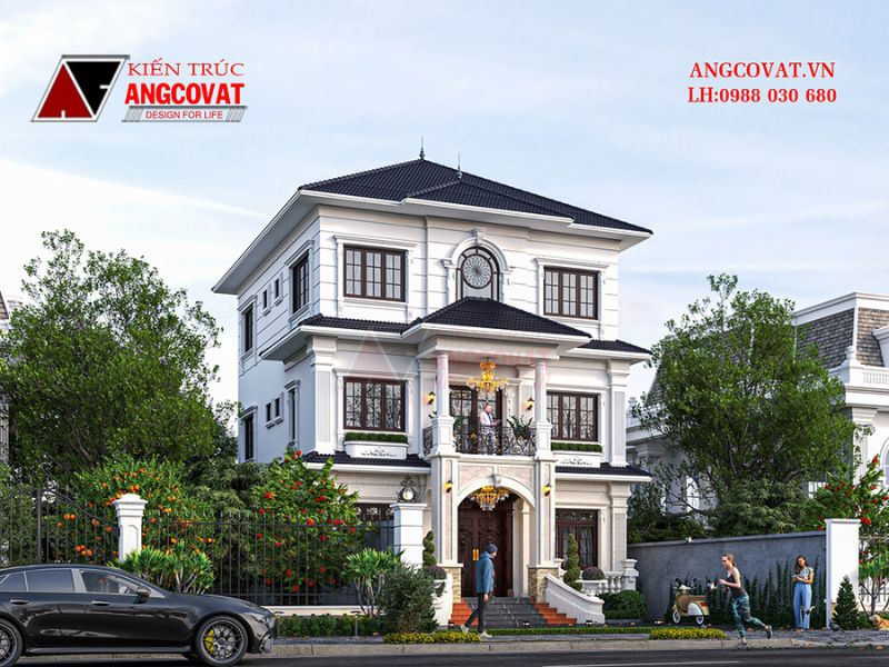Kiến trúc nhà 3 tầng có diện tích 140m2