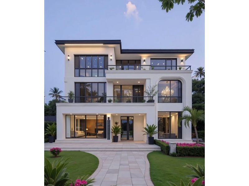 Nhà biệt thự 3 tầng mặt tiền rộng tại Ninh Bình