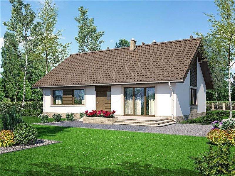 Kiến trúc nhà cấp 4 120m2 có 3 phòng ngủ đẹp mắt