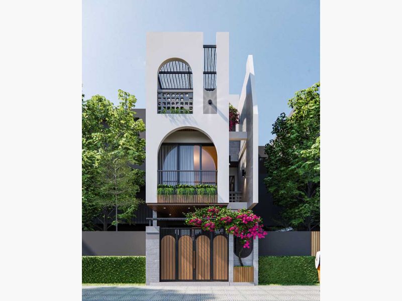 Mẫu nhà 1 trệt 2 lầu 4x15 đẹp ngây ngất lòng người