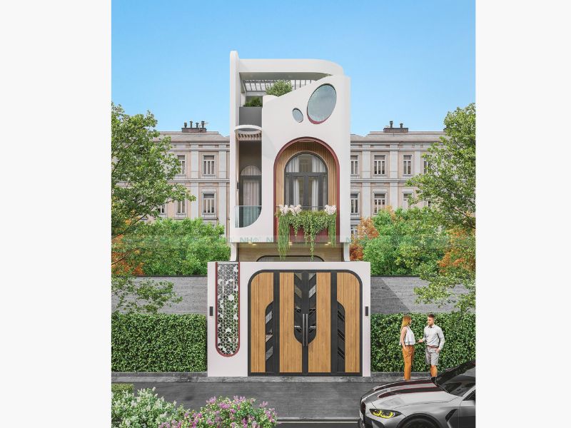 Tham khảo mẫu nhà 1 trệt 2 lầu 4x15 đẹp, hiện đại
