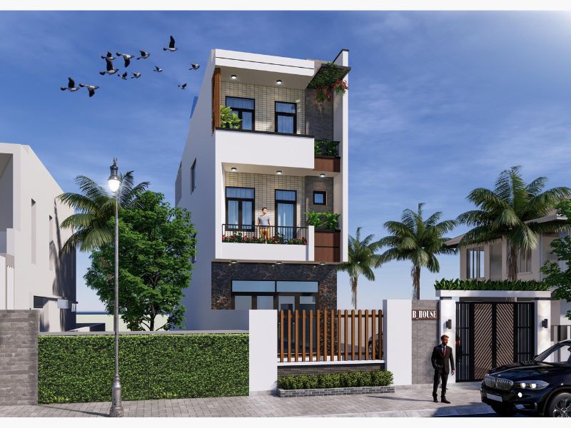 Thiết kế đơn giản nhưng tinh tế của mẫu nha 1 trệt 2 lầu 4x15