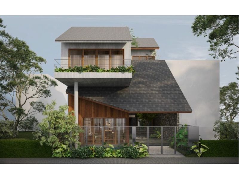 Biệt thự mái thái 2 tầng 4 phòng ngủ