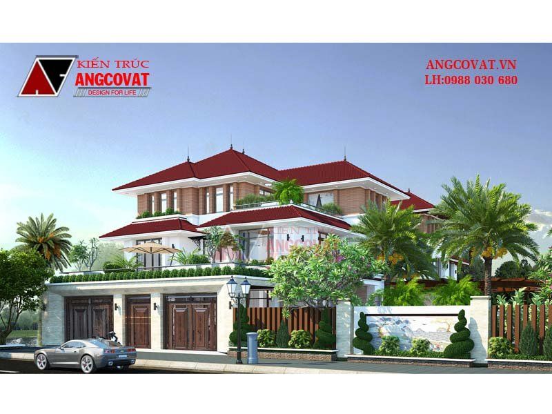 Nhà biệt thự 3 tầng 3000m2 trên đỉnh núi