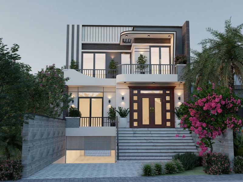 Thiết kế công trình hiện đại có tầng hầm để xe