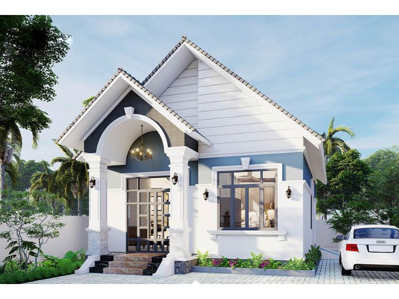Nhà cấp 4 mái Thái 6x25 sang trọng trên từng chi tiết 