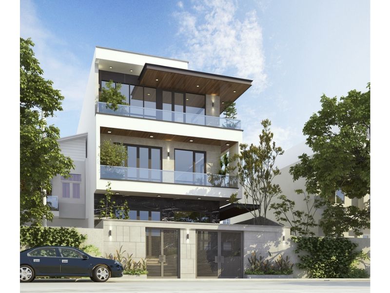 Mẫu nhà 4 tầng 10x12m đơn giản tối ưu chi phí