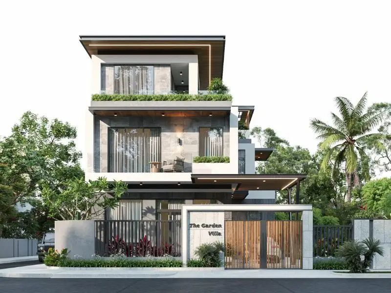 Mẫu nhà ngang 10m hiện đại xu hướng xây dựng ngày nay