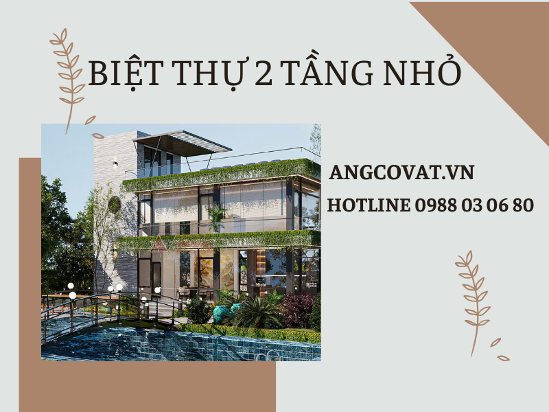 thiết kế biệt thự 2 tầng trên đất nhỏ