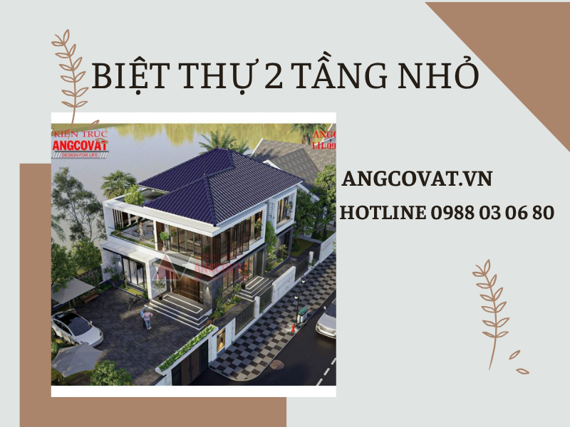 thiết kế biệt thự 2 tầng trên đất nhỏ