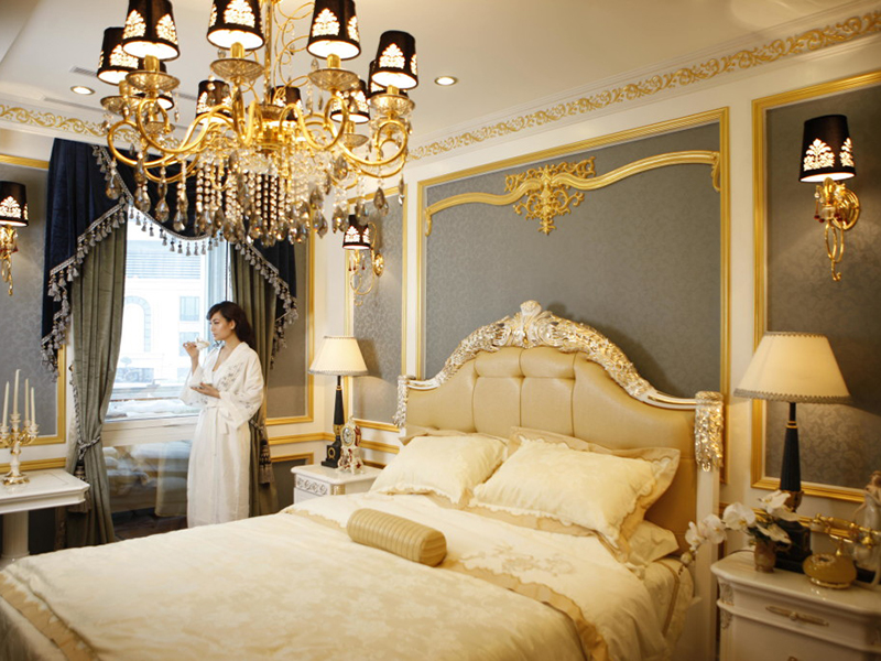thiết kế phòng ngủ cho vợ chồng mới cưới phong cách cổ điển