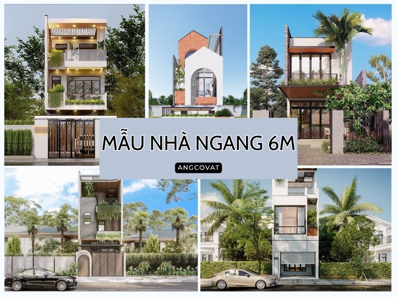 Thiết kế mẫu nhà ngang 6m vừa đẹp vừa tiện nghi