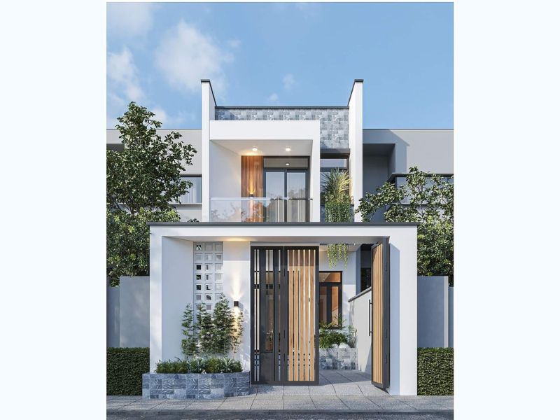 Mẫu nhà mặt tiền 6m hiện đại phù hợp cho mọi gia đình